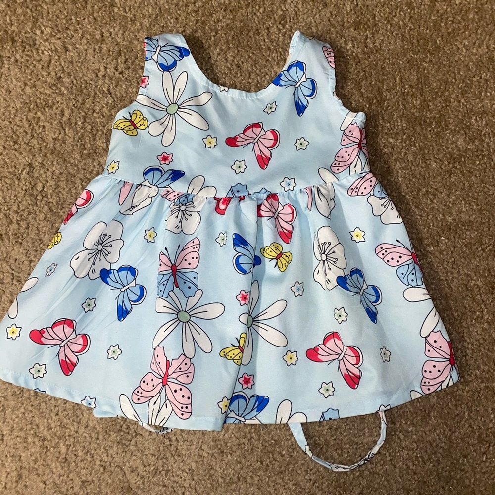 butterfly floral dress